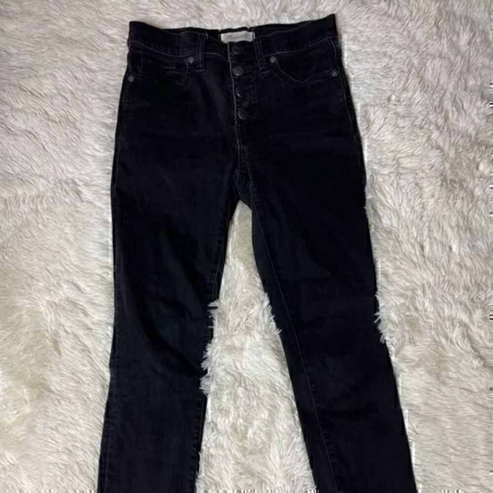 Women’s Madewell Black 9 inch Highrise skinny jeans size 27